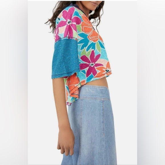 NWT FREE PEOPLE On A Boat Boxy Crop Polo - Picture 2 of 12